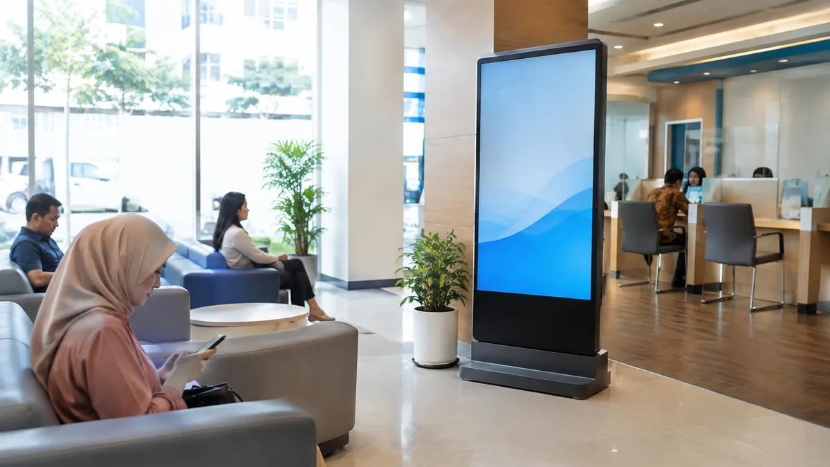 Digital Signage untuk Bank di Jakarta