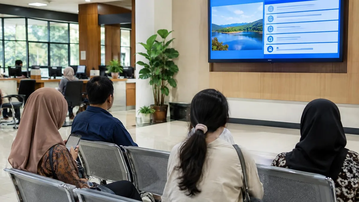 Display Informasi Digital untuk Ruang Tunggu Layanan Publik