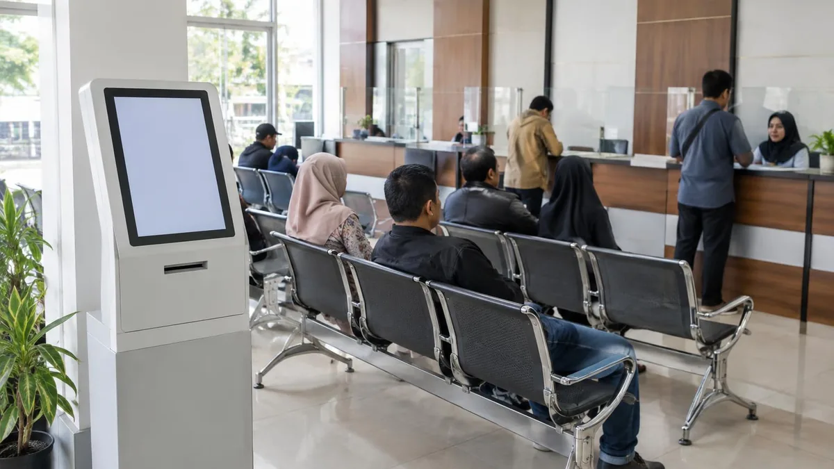 Mesin Antrian untuk Samsat di Bandar Lampung