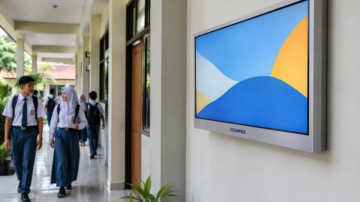 Papan Informasi Digital Sekolah: Pengumuman dan Jadwal di Satu Layar